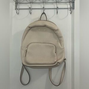 Michael Kors Beige Leather Backpack